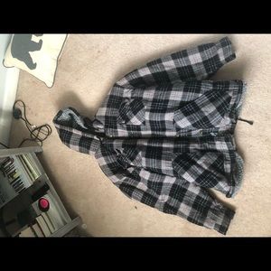 Flannel jacket with wool inside